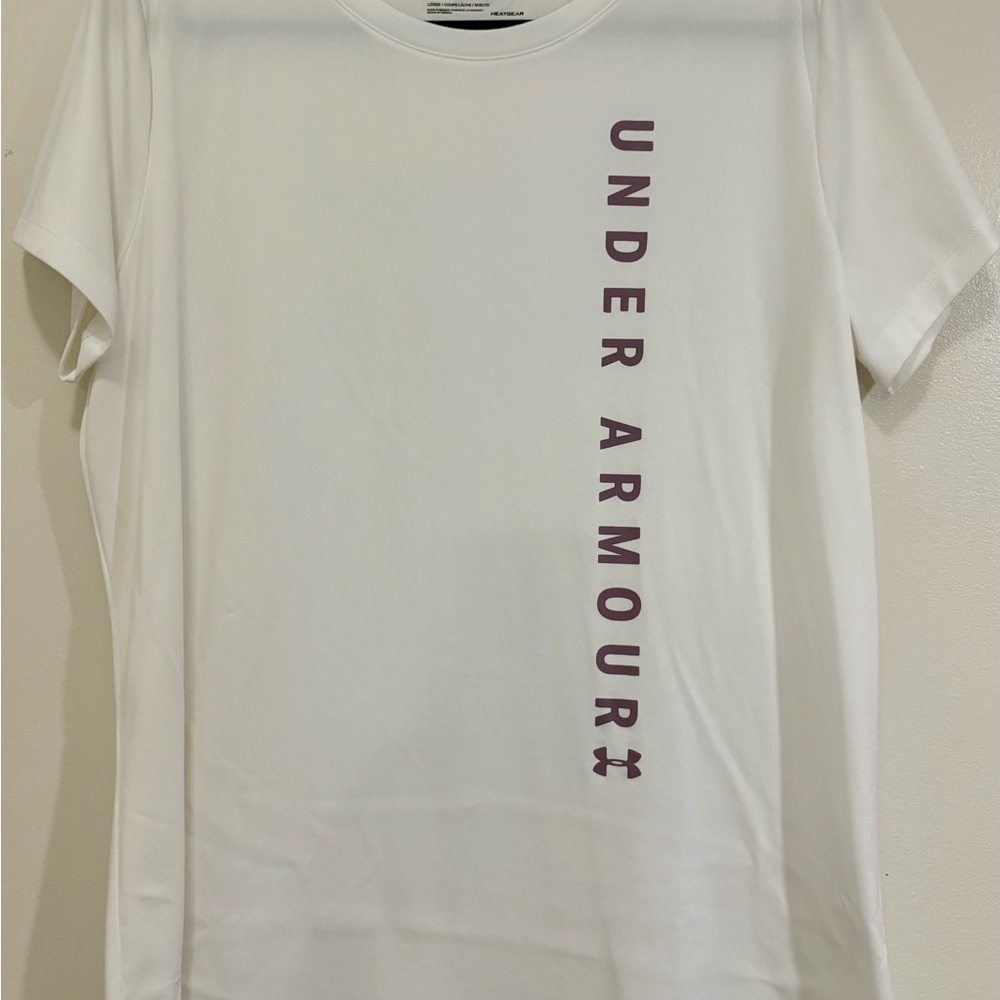 Under Armour White Performance Short Sleeve Tee - Picture 1 of 4